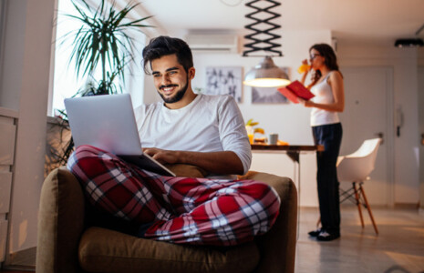 working from home